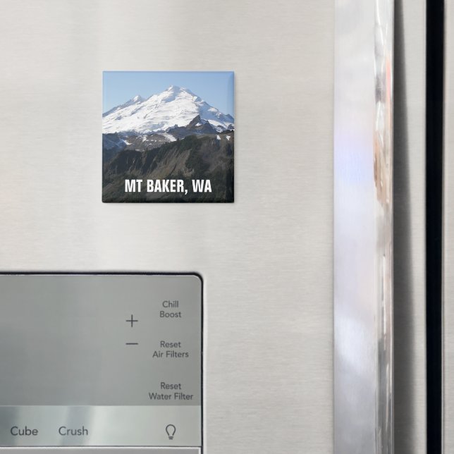 Mount Baker, Washington Photo Magnet (In Situ (Fridge))