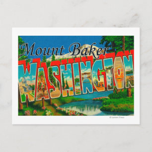 Mount Baker, Washington - Stora Brev-scenerna Vykort