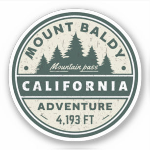 Mount Baldy vandring, Montana alpin pass Klistermärken