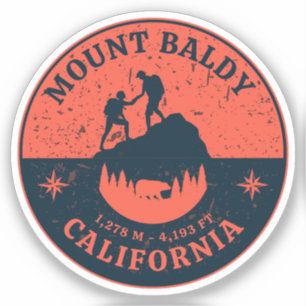 Mount Baldy vandring, Montana alpina pass Klistermärken