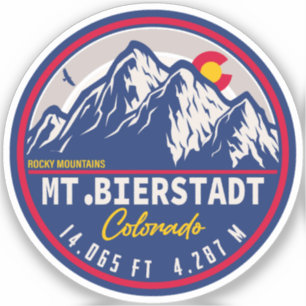 Mount Bierstadt - Colorado 14ers Fourteener Sunset Klistermärken