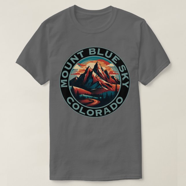 Mount Blå himmel TShirt T Shirt (Design framsida)
