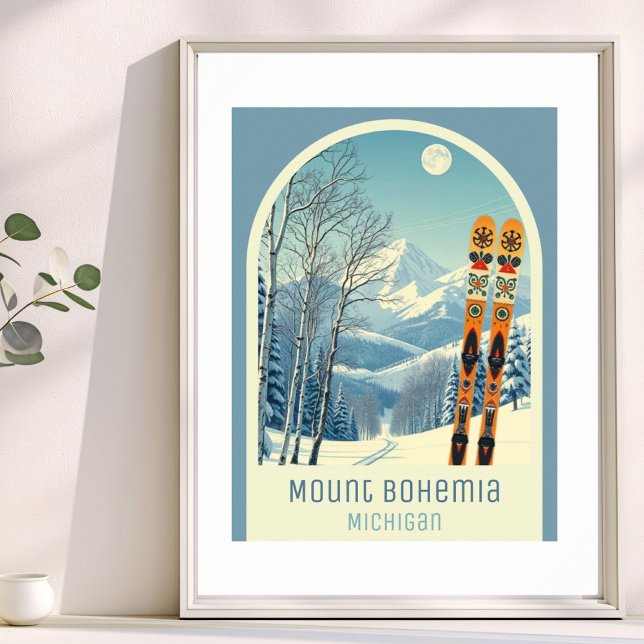 Mount Bohemia Michigan skidort Poster (Skapare uppladdad)