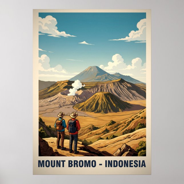Mount Bromo Indonesien V03 Poster (Framsidan)