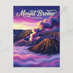 Mount Bromo Indonesien Vykort
