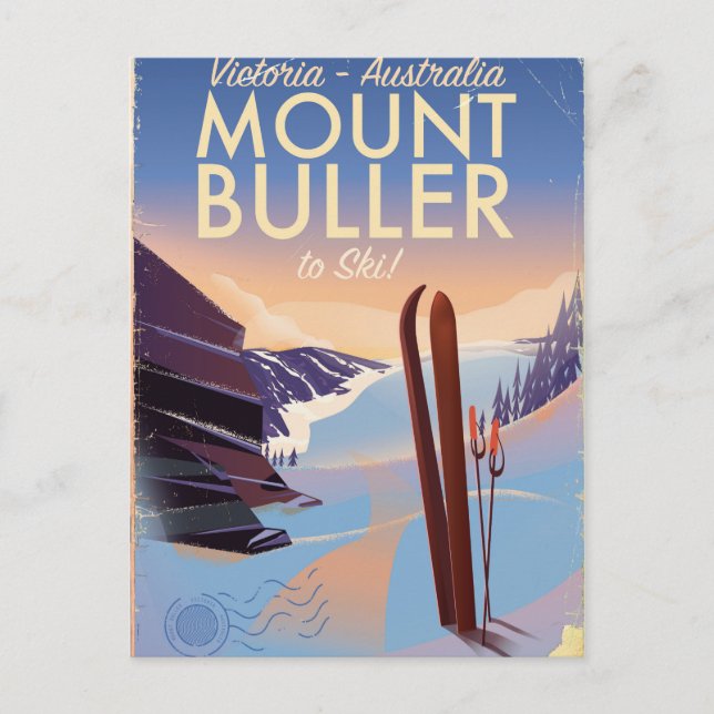 Mount Buller, Victoria Australien Vykort (Framsida)