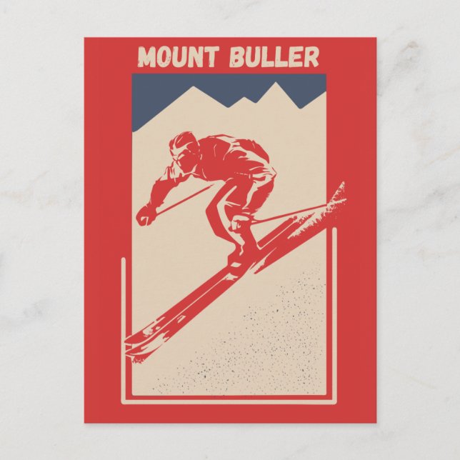 Mount Buller Victorian Alpernas Australia Ski Reso Vykort (Framsida)