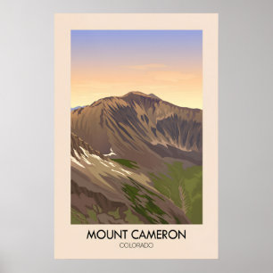 Mount Cameron Colorado USA Reseskylt Poster