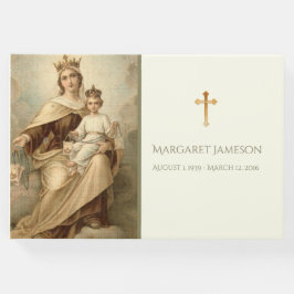 MOUNT CARMEL Virgin Mary Funeral Memorial Gästböcker