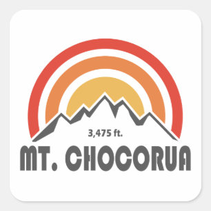 Mount Chocorua New Hampshire Fyrkantigt Klistermärke