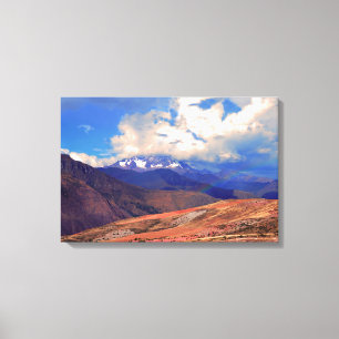 Mount Cichon Rainbow, Andes Mountain, Peru Canvastryck