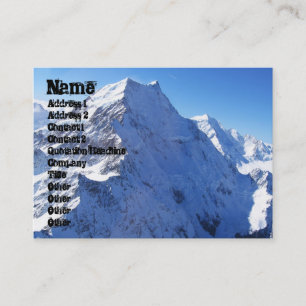 Mount Cook (Aoraki) Peak, Nya Zeeland Visitkort