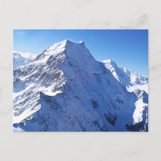 Mount Cook (Aoraki) Peak, Nya Zeeland Vykort (Framsida)