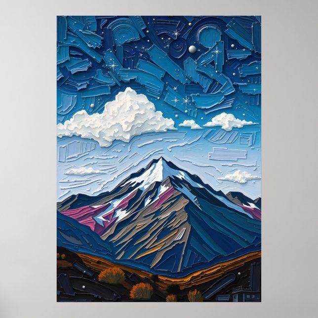 Mount Cook - Majestät i de södra Alpernorna Poster (Framsidan)