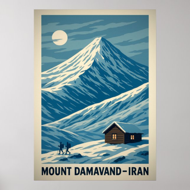 Mount Damavand Iran V01 Poster (Framsidan)