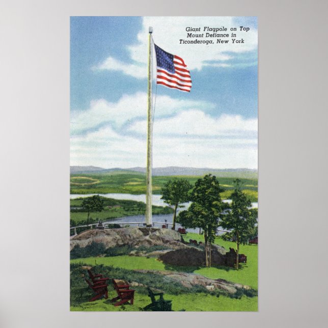 Mount Defiance Giant Flagpole Scene Poster (Framsidan)