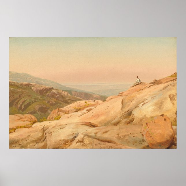 Mount Desert Island Jervis McEntee Fine Art Poster (Framsidan)