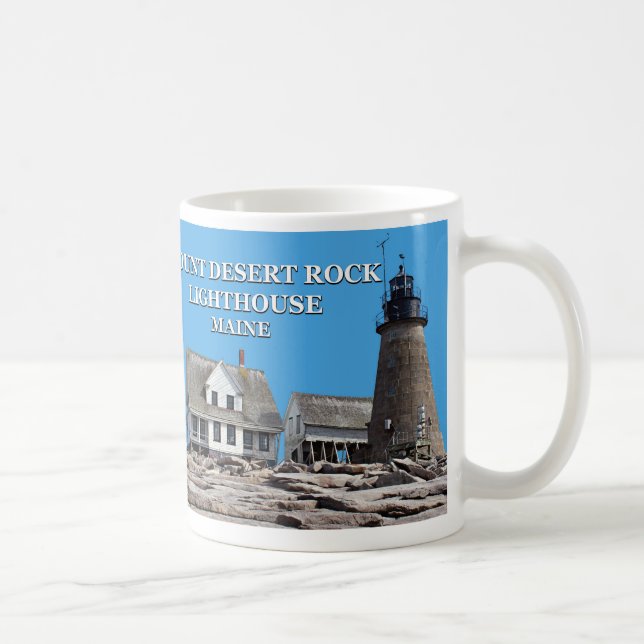 Mount Desert Rock Lighthouse, Maine Mugg (Höger)