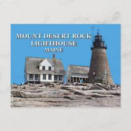 Mount Desert Rock Lighthouse, Maine Vykort