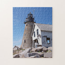 Mount Desert Sten fyr, Maine Jigszle Puzzle Pussel