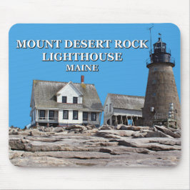 Mount Desert Sten fyr, Maine Mousepad Musmatta