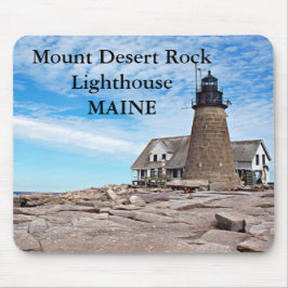 Mount Desert Sten fyr, Maine Mousepad Musmatta
