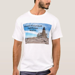 Mount Desert Sten fyr, Maine Shirt T-shirt