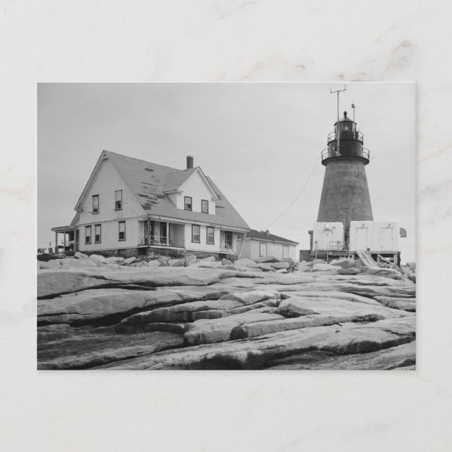 Mount Desert Sten Light Station Vykort (Framsida)