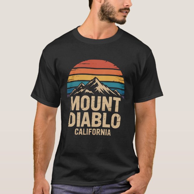 Mount Diablo Kalifornien T Shirt (Framsida)