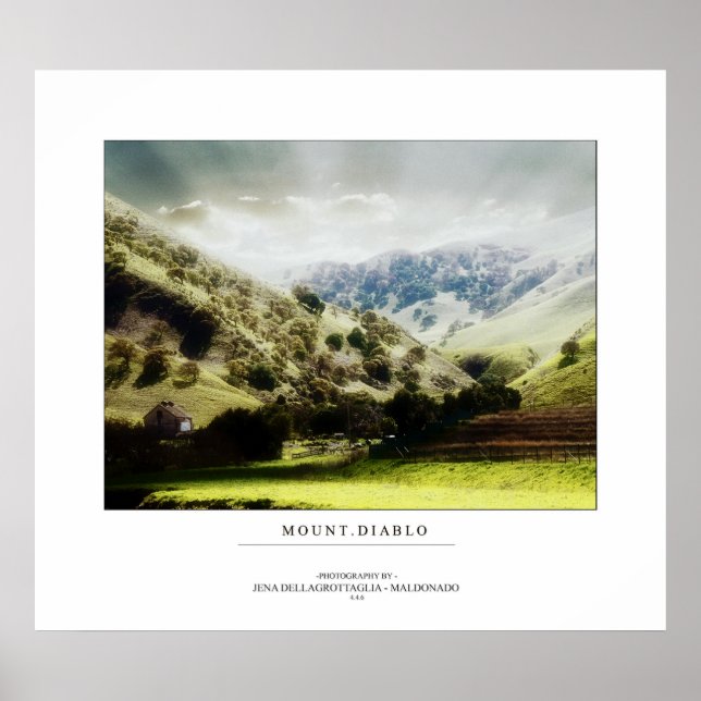 Mount Diablo Poster (Framsidan)