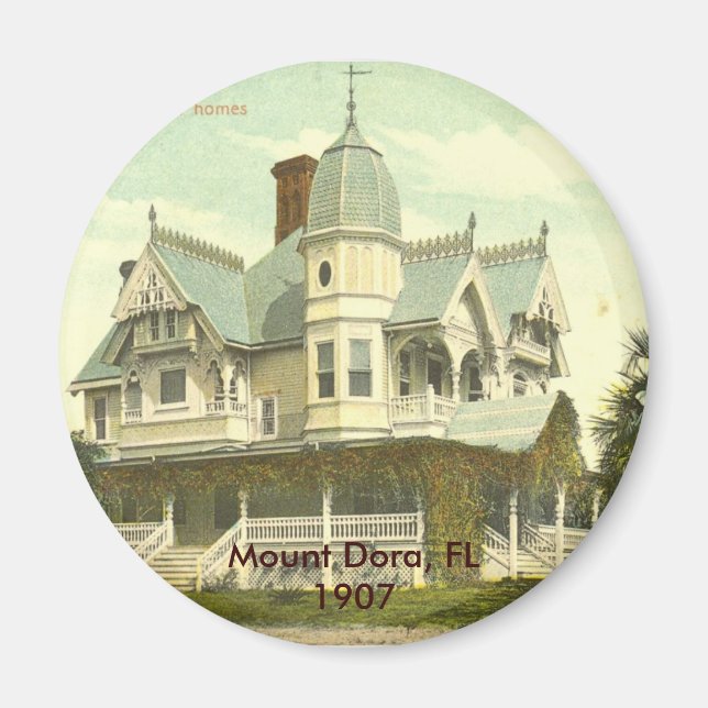 Mount Dora, FL 1907 Magnet (Framsidan)