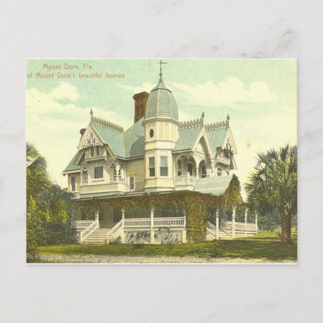 MOUNT DORA, FL 1907 VYKORT (Framsida)