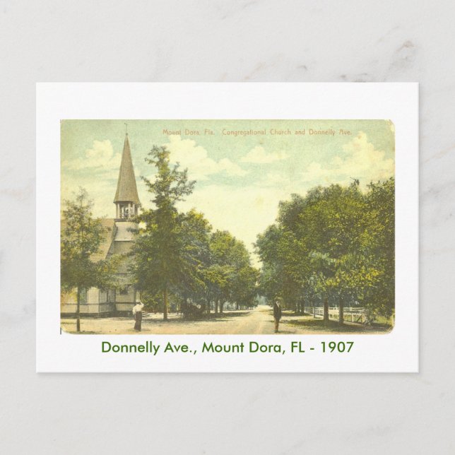 Mount Dora, FL 1907 Vykort (Framsida)