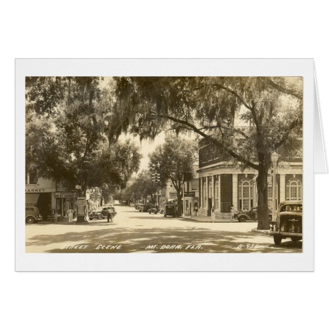 MOUNT DORA, FLORIDA - 1947 OBS KORT (Framsidan Horizontal)