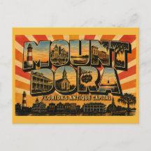Mount Dora Florida Antik huvudstad Vintage konst