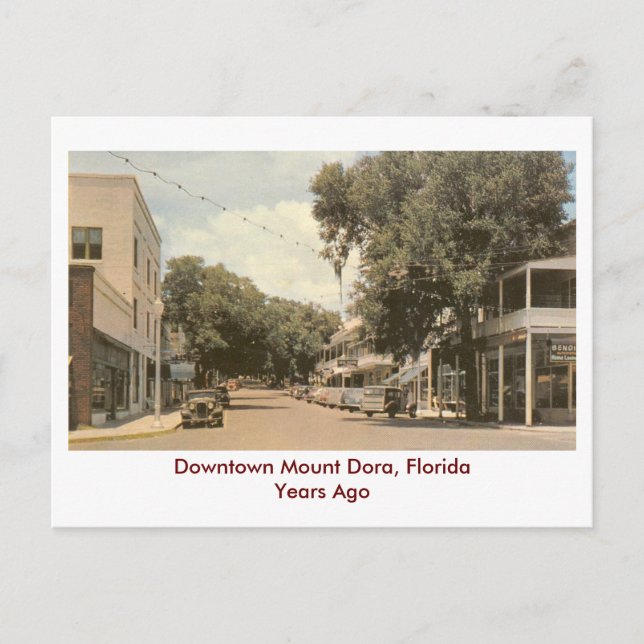 Mount Dora, Florida-Years Ago Vykort (Framsida)
