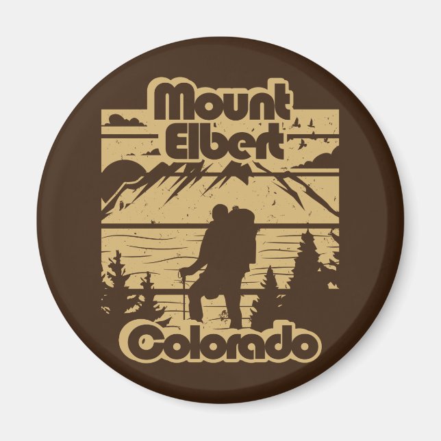 Mount Elbert Colorado Magnet (Framsidan)