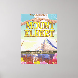 Mount Elbert, Colorado USA resemalj Canvastryck