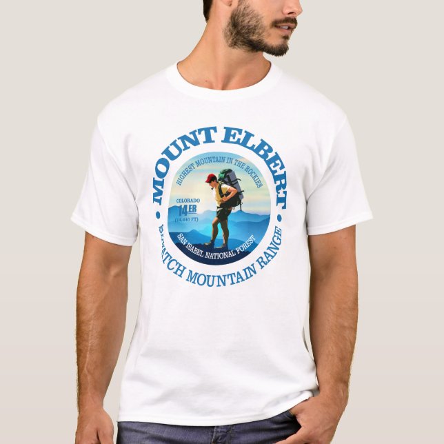 Mount Elbert (Hiker C) Tee Shirt (Framsida)