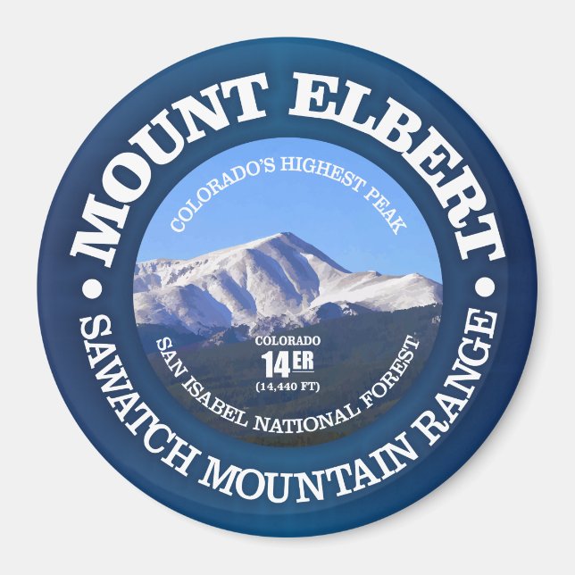 Mount Elbert Magnet (Framsidan)