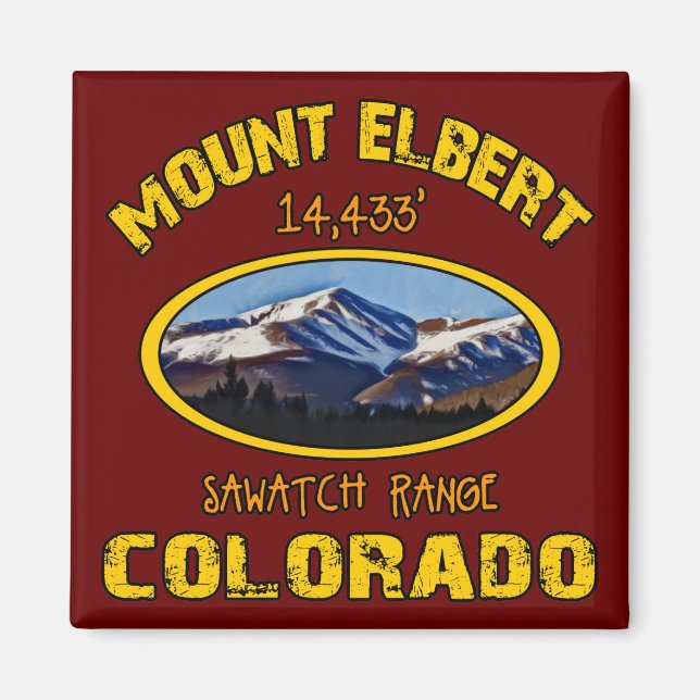 Mount Elbert Magnet (Framsidan)