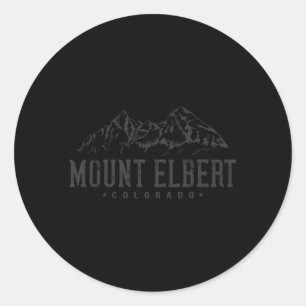 Mount Elbert Mountain I Mountain Mt Elbert Colora Runt Klistermärke