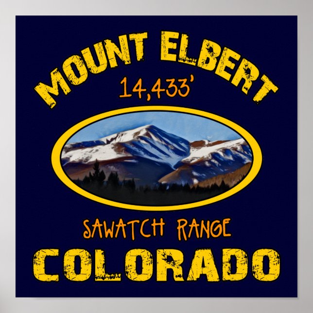 Mount Elbert Poster (Framsidan)