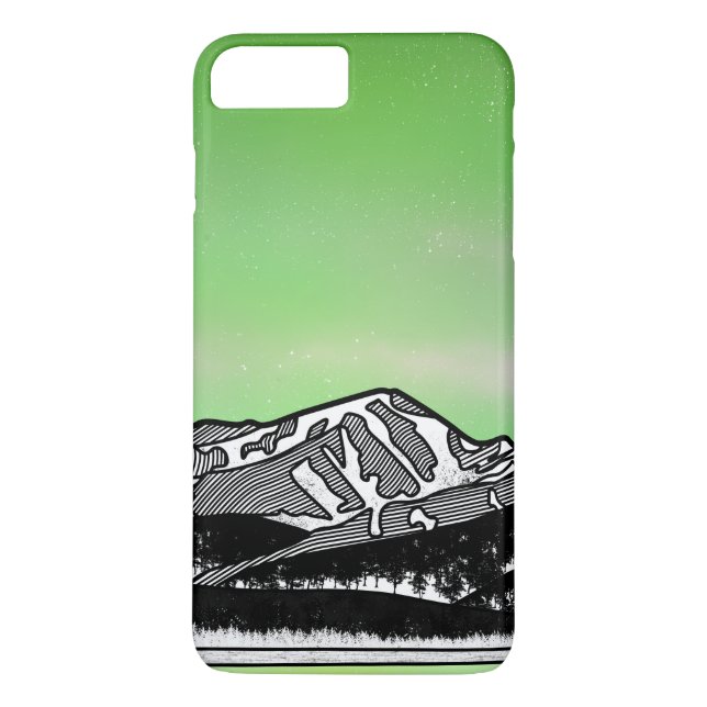 Mount Elbret Grönt Mountain Ligcape Case-Mate iPhone Skal (Baksida)