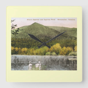 Mount Equinox, Manchester, Vermont Vintage Fyrkantig Klocka