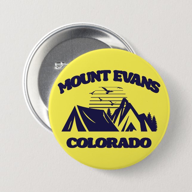 Mount Evans,Colorado Knapp (Framsida & baksida)