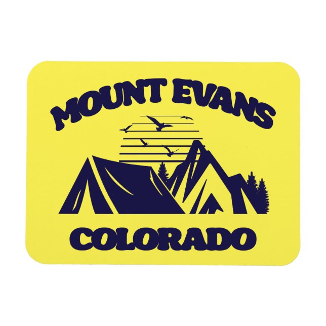 Mount Evans,Colorado Magnet (Horisontell)