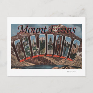 Mount Evans, Colorado - Stora Brev Scenes Vykort