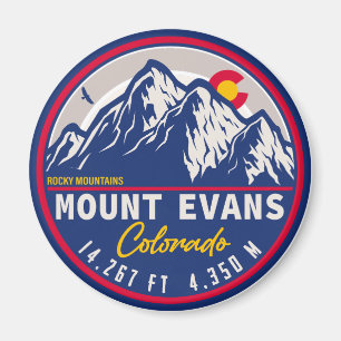 Mount Evans Wilderness 14er - Colorado-bergen Magnet