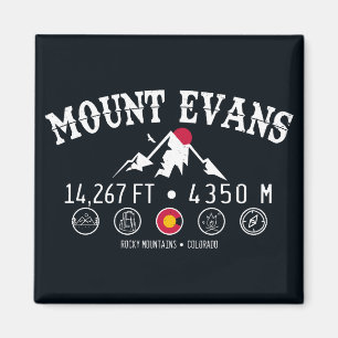 Mount Evans Wilderness 14er - Colorado-bergen Magnet